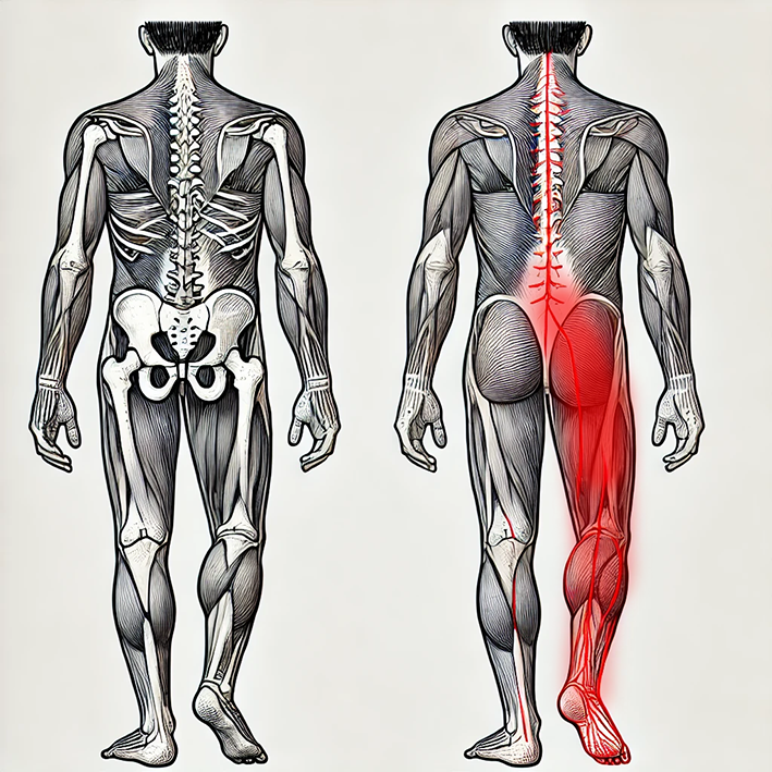 Rechter Ischiasschmerz - Ursache Galle, Leber oder Darm? | Right-sided sciatica – caused by gallbladder, lever, or intestines? | درد سیاتیک در سمت راست – منشأ آن کیسه صفرا، کبد یا روده؟